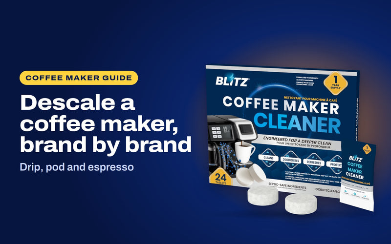 Descale a coffee maker, brand by brand: BLITZ Coffee Maker Cleaner
