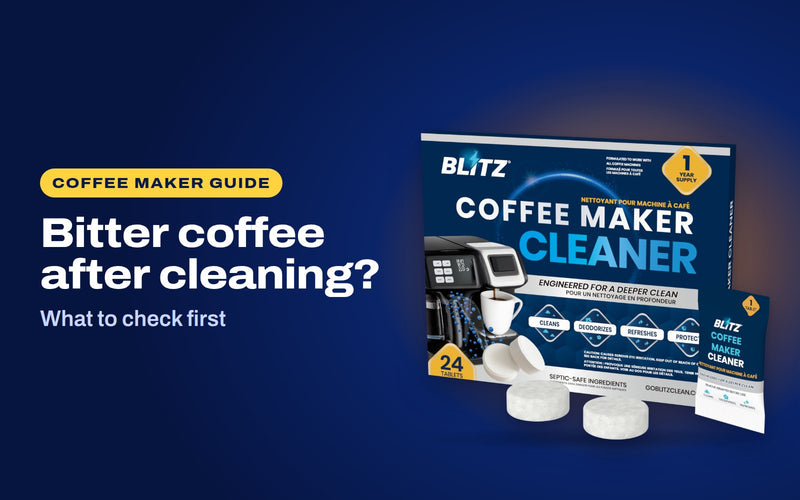 Bitter coffee after cleaning: BLITZ Coffee Maker Cleaner