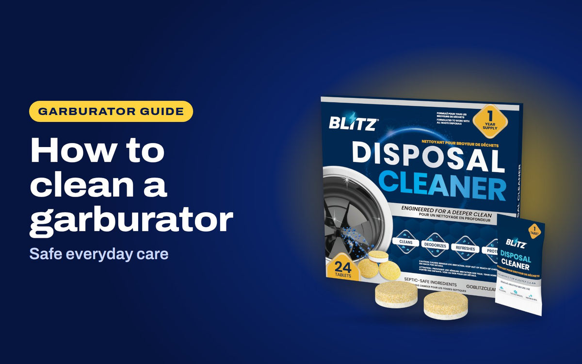How to clean a garburator: BLITZ Disposal Cleaner