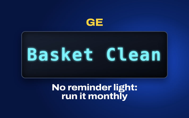 GE washer Basket Clean: BLITZ Washing Machine Cleaner