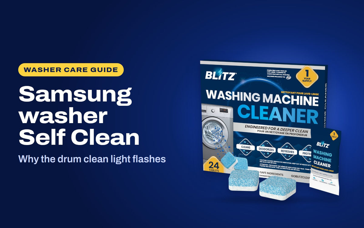 Samsung washer Self Clean: BLITZ Washing Machine Cleaner