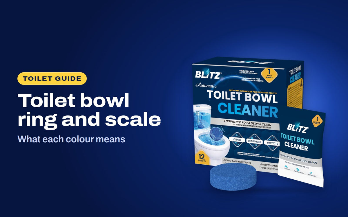 Toilet bowl ring and scale: BLITZ Automatic Toilet Bowl Cleaner