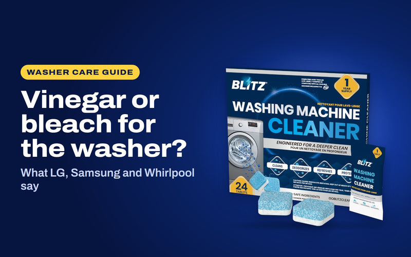Vinegar or bleach for the washer: BLITZ Washing Machine Cleaner