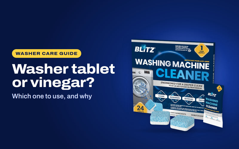 Washer tablet or vinegar: BLITZ Washing Machine Cleaner