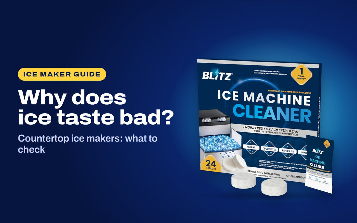 Why does ice taste bad: BLITZ Ice Machine Cleaner