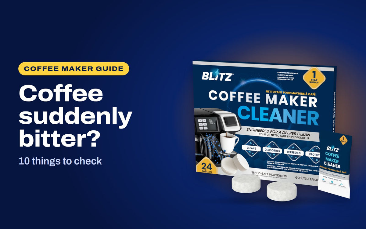 Coffee suddenly bitter: BLITZ Coffee Maker Cleaner