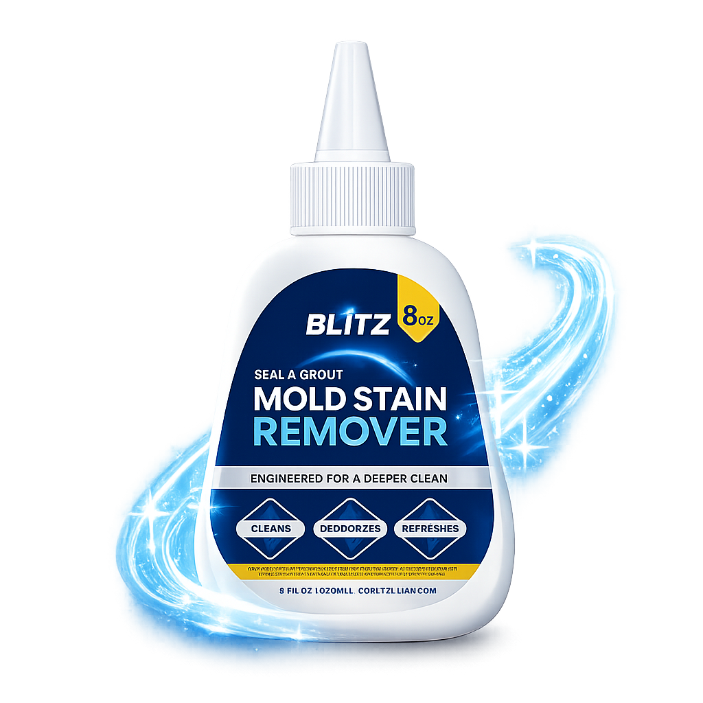 Détachant anti-moisissure BLITZ, une bouteille de gel de 8 oz pour les joints d'étanchéité et le coulis