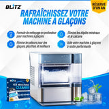 Rafraîchissez votre machine à glaçons : élimine les dépôts minéraux, le calcaire et les odeurs pour des glaçons plus frais