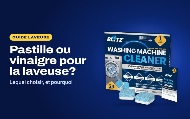 Pastille ou vinaigre pour la laveuse : le nettoyant pour laveuse BLITZ