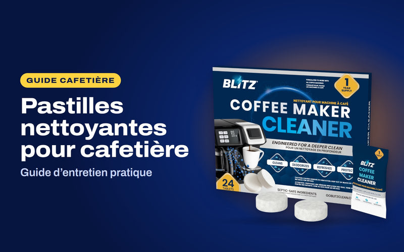 Pastilles nettoyantes pour cafetière : les pastilles nettoyantes pour cafetière BLITZ