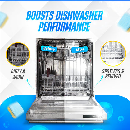 GOBLITZCLEAN BLITZ Dishwasher Cleaner and Deodorizer bottle, appliance cleaning product for freshening dishwashers