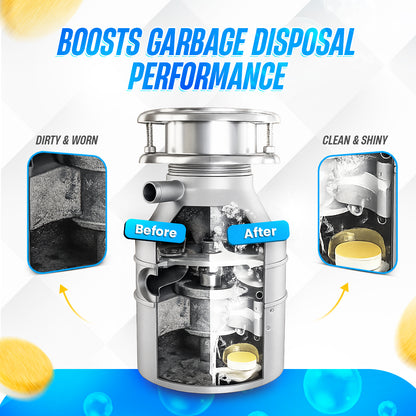 GOBLITZCLEAN BLITZ Disposal Cleaner and Deodorizer bottle with label, designed for garbage disposals and odor control.