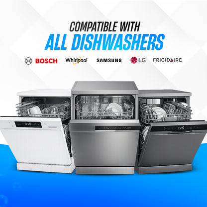 GOBLITZCLEAN BLITZ dishwasher cleaner and deodorizer bottle for appliances, with cleaning tablet and fresh lemon scent.