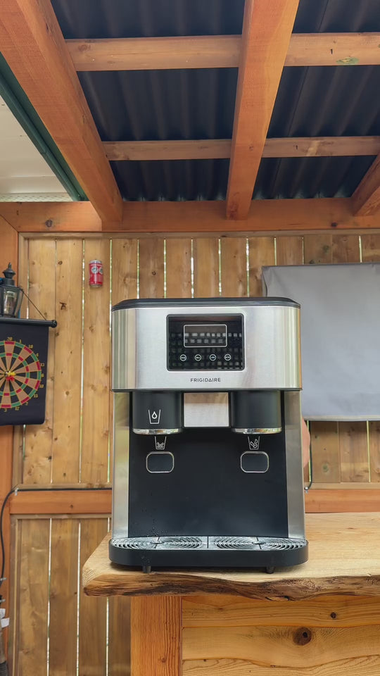 Running BLITZ Ice Machine Cleaner in a countertop ice maker