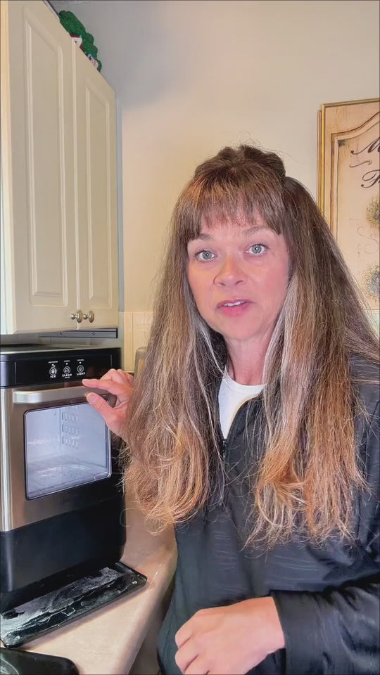 Cleaning a countertop ice maker with BLITZ